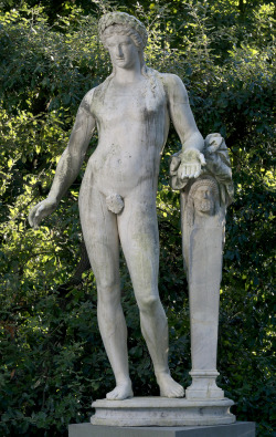 godapollon: Apollo with herm of Hermes 2nd century AD 18th century (Restoration) Marble Giardino di Boboli  (Facebook: Apollon) 
