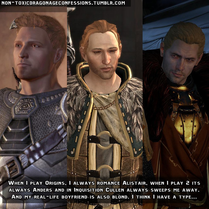 Dragon Age Confessions — CONFESSION: Whenever I play the Human Mage
