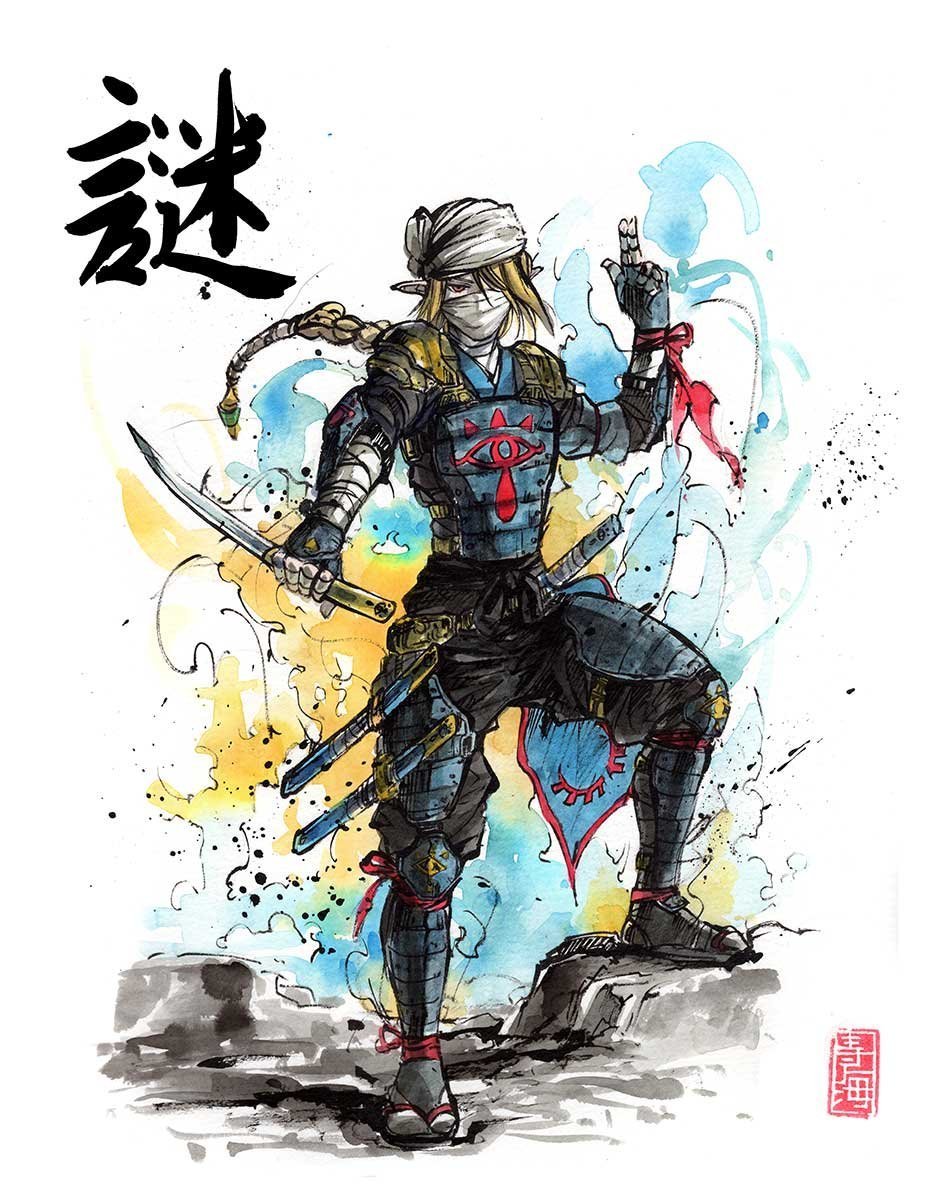 retrogamingblog:  Samurai Legend of Zelda by Myucks Art Studio