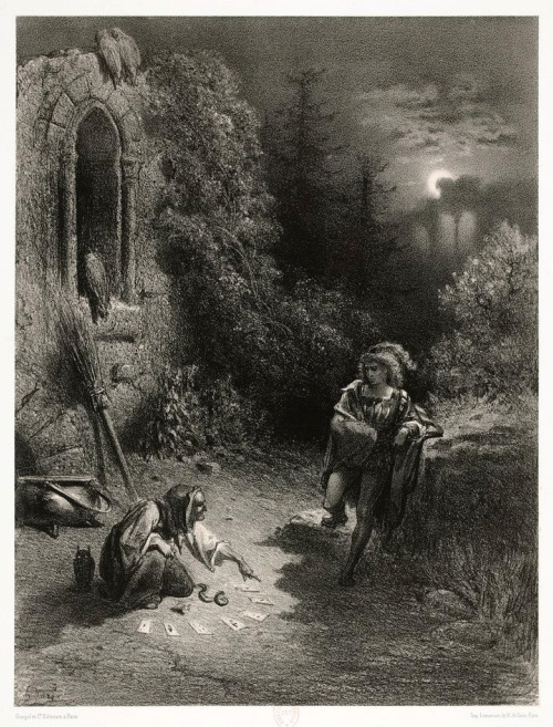 Gustave Doré (1832-1883). ‘La Sorcière’ (The Witch), 1862SourceI’ll also use this as an 