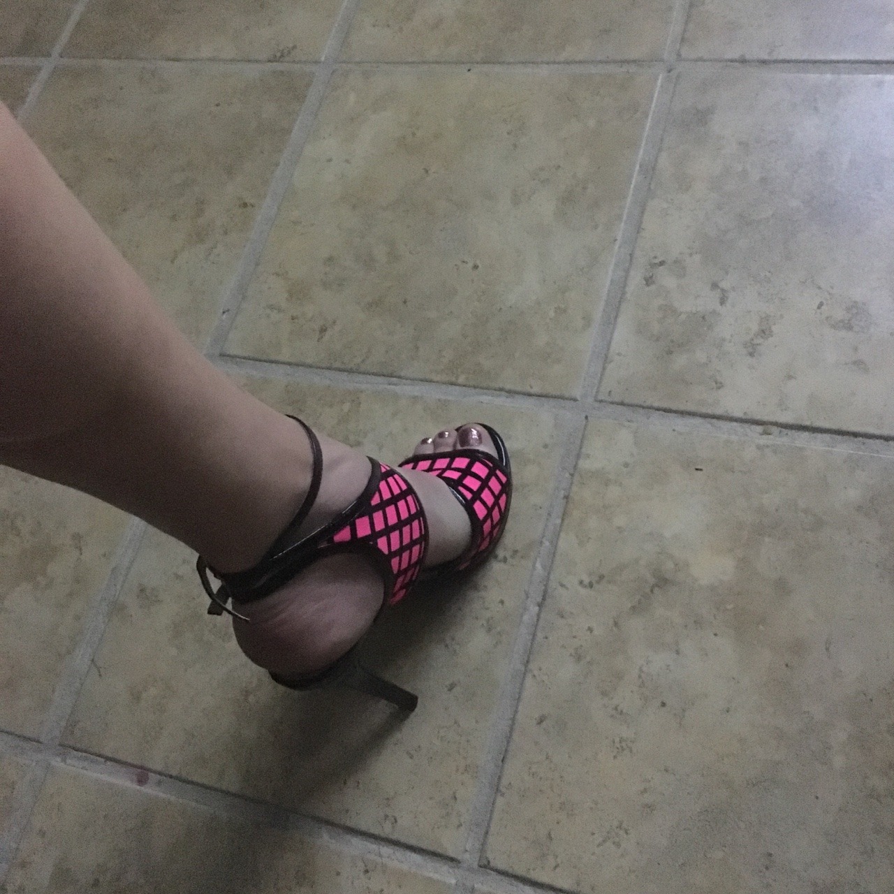 I&rsquo;m such a shoe sissy whore  Love my silky smooth legs and pink fuck me