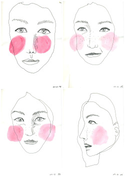 julies-sketchbook:  her faces - drawing by