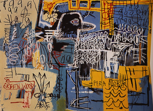 artimportant:Jean-Michel Basquiat - Bird on money, 1981 