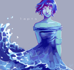 bitterhoneye:  self-indulgent lapis painting 