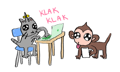 apeshit:new ocs, monkey and kitty