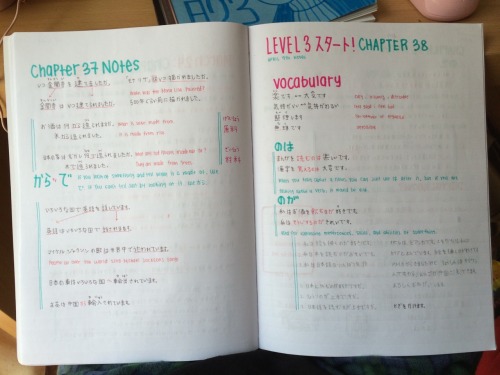 kaiami:  I’d gotten a lot of asks asking for more notebook pages after posting my notes from college, but I hadn’t had to take notes for school again until recently. Here’s some pages from the notebook I’m currently using.