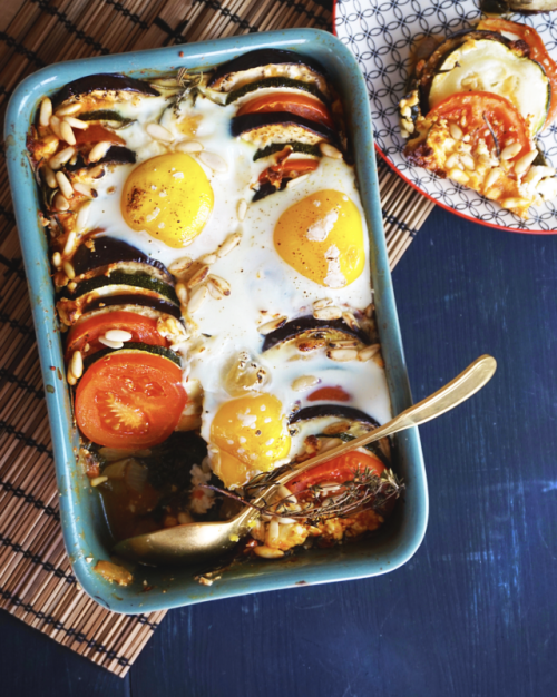 Ratatouille Casserole With Eggs