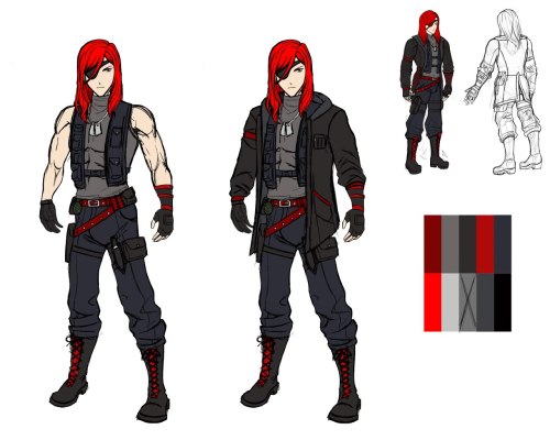 I Drew A Sketch Of My Game Character With His Own Design That I Wanted To Create