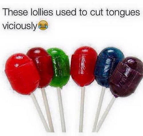 daddybearthings:  powrightinthekissser:  melaboveall:  yes lmao   Tootsie pops too!!!  But were so good