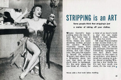 STRIPPING is an ART Winnie Garrett is profiled