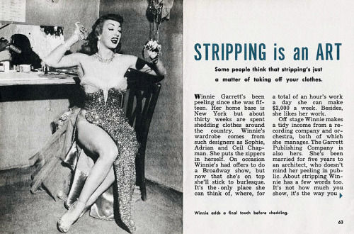 Porn Pics STRIPPING is an ART Winnie Garrett is profiled