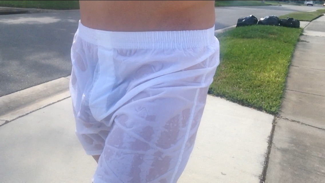 obscenebulges:  exposedhotguys:  Have you seen the video of me in wet white boxers