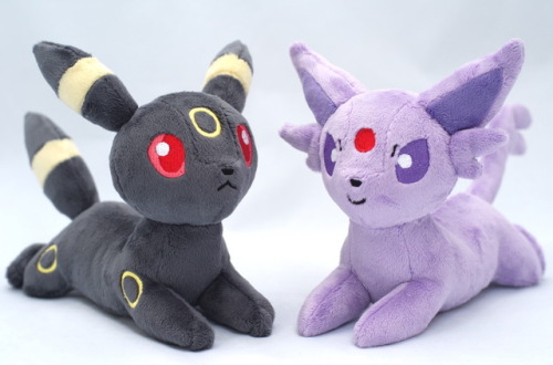 Umbreon and Espeon plushies, hopefully a few of the other eeveelutions will follow soon. :)