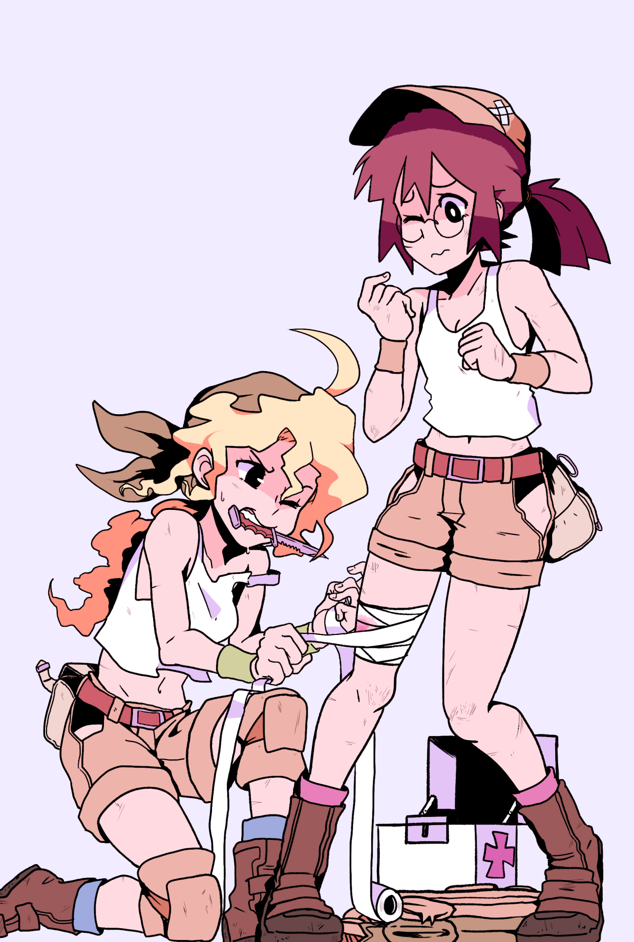enecoo:  A Metal Slug collab I did with @fiolina. She drew Fio and colored the first