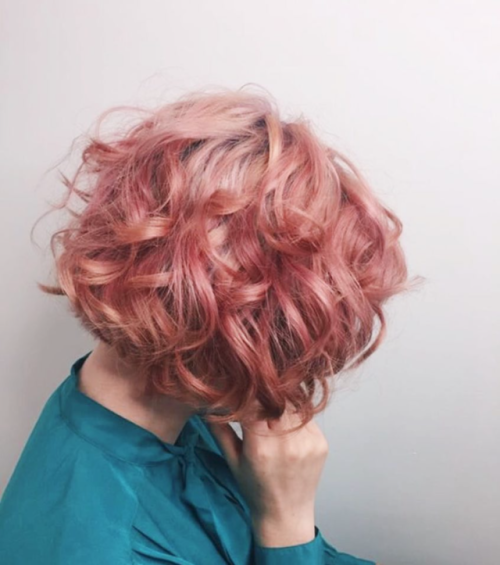 Pink curls