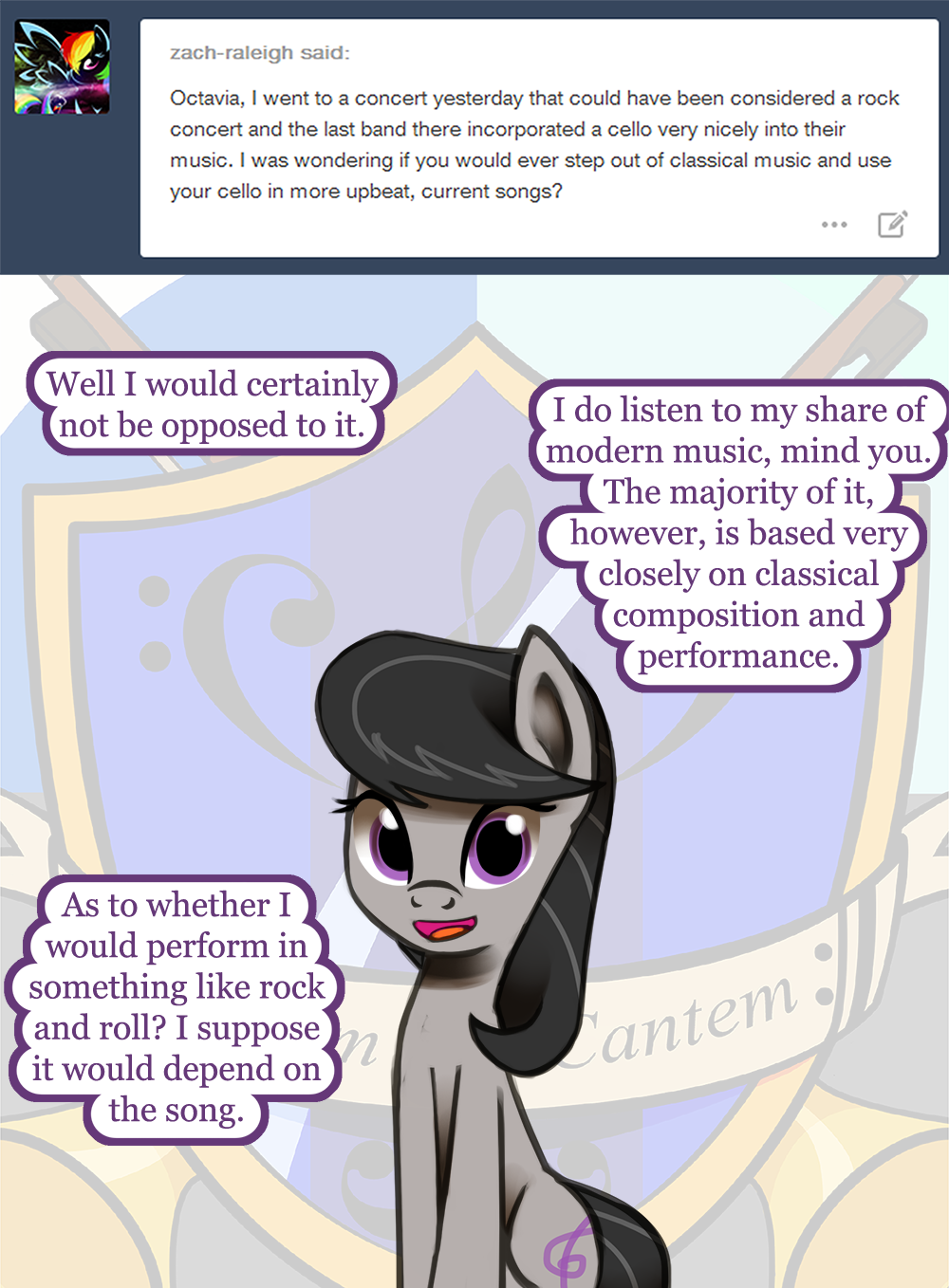 ask-canterlot-musicians:  There are some genres we will likely not get to.  X3