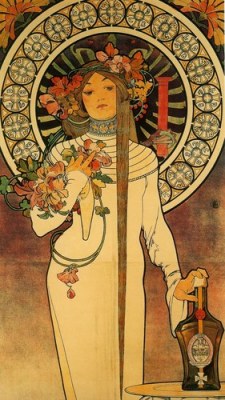 artist-mucha:  The Trappistine, 1897, Alphonse MuchaMedium: paperhttps://www.wikiart.org/en/alphonse-mucha/the-trappistine-1897