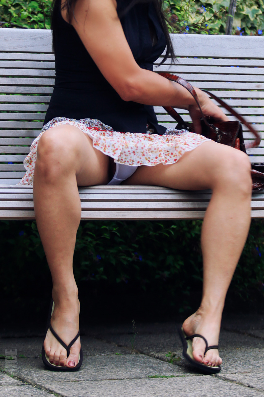 venicethetgirlexperience:  &ldquo;Wears sheer white panties, goes to the park,