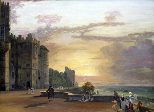 Windsor Castle, View from the North-East Terrace, Paul Sandby, ca. 1760