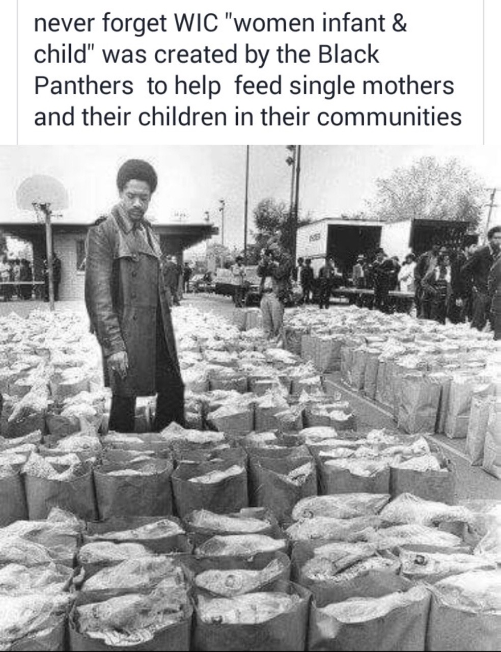 black-girls-wizdom:  As well as the free breakfast/lunch program 