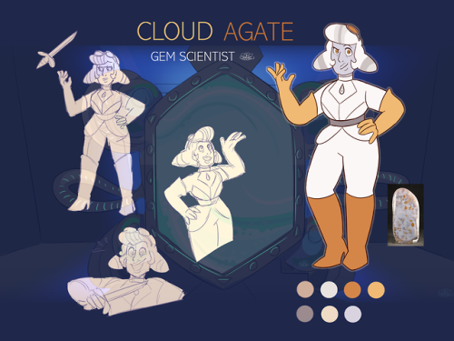 Here’s my newest gem- Cloud AgateShe’s a gem scientist and is head of the Kaleidoscope Project, and 