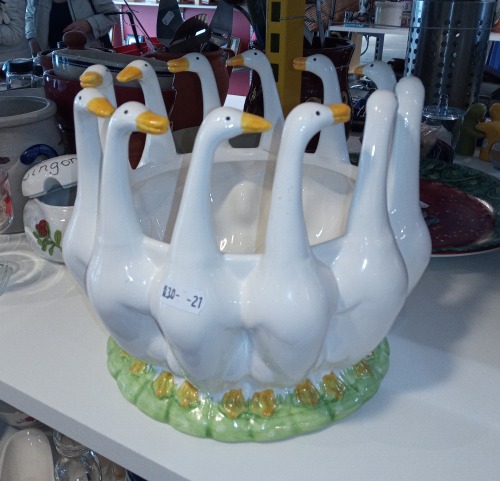 shiftythrifting:  A big geese bowl seen in