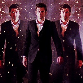 thebadwolf:boyband!tenbecause people said this gif looked like a music video (x)