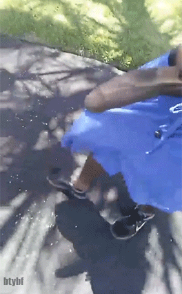 biggerthenyobf:  Me walking outside. Gif courtesy of mandingoniggas