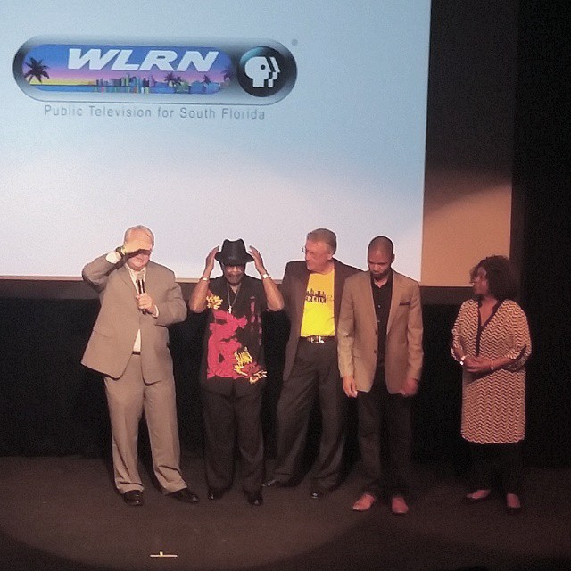 On stage @LyricTheaterMIA #HelenaSmith & #WillieClark and movie production team #Miami #music thanks again @knightfdn @WLRN (at Historic Overtown Lyric Theater)