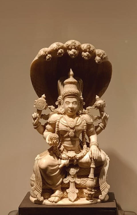 Vishnu, ivory sculpture from Kerala