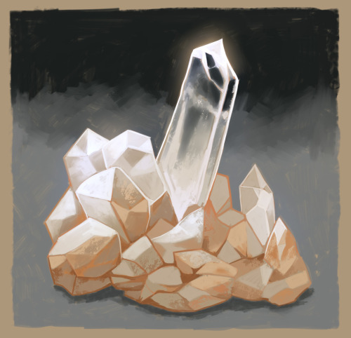 longestdistanceart: Some rock crystal studies