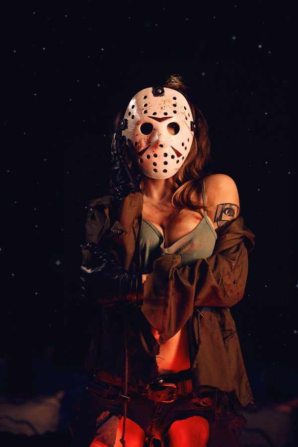 Jason Voorhees rule 63 cosplay by Liz Katz