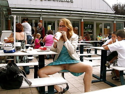 flashinggirls:  More girls flashing at http://flashinggirls.tumblr.com/  Love McDonald&rsquo;s