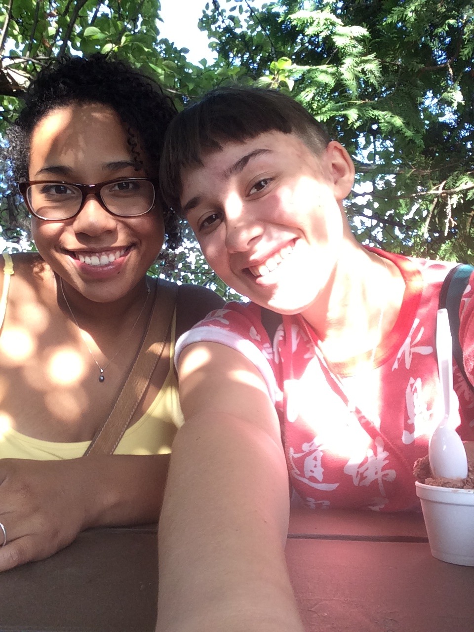 i am in a terrible mood so here is a pic of amaka &amp; i from last summer. i