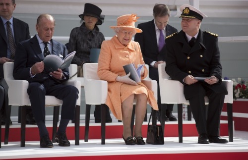 Queen Elizabeth II and Prince Philip, Duke of Edinburgh attended the official naming ceremony of ‘Br