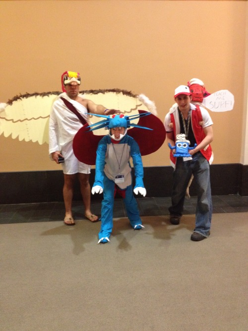 adventures with red helix bird jesus and friends  helix!!!!!!!!!!!!!!! cosplayers, red matthew luis