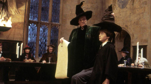 Maggie Smith and Daniel Radcliffe in Harry Potter and the Sorcerer’s Stone (2001)Direction: Chris Co