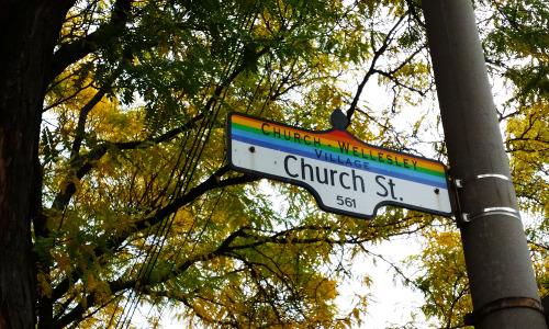 i was at church and wellesley last week which i can only describe as *puts rainbows on everything* a