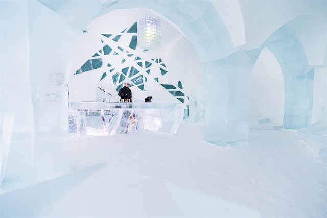 gaudygoddess:  hifructosemag:  The ICEHOTEL #23, a temporary hotel and art gallery,