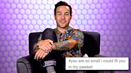 ofalltheginjoints:Pete Wentz according to tags people left on my previous gifsets of him (insp.)