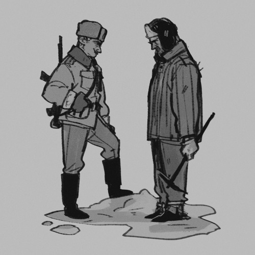 Enzo and Hopper cooldown sketches from last night ⛏⛏⛏