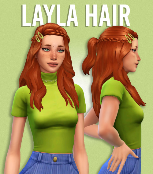 twinksimstress:                                  LAYLA HAIR for the sims 4 ________________________