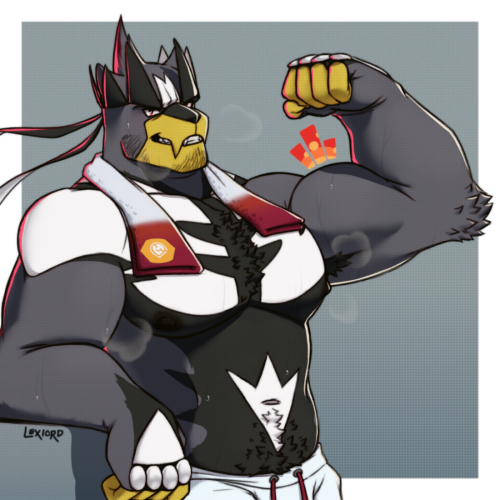 One More Post For Biceptember B4 Spooky Month, Meet Ryu! :]
