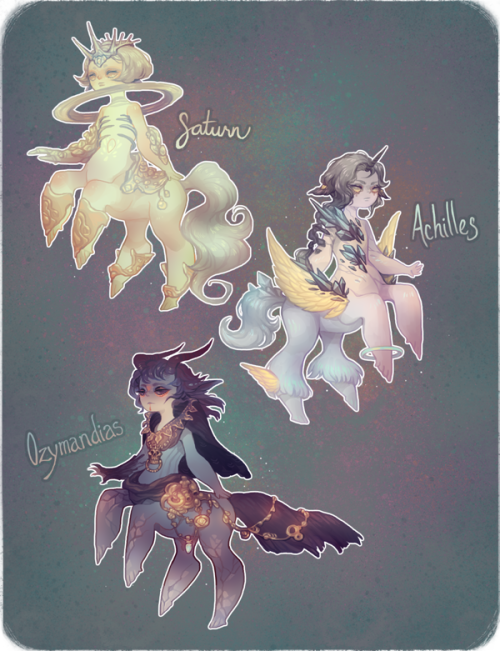 another batch of stellars finished, up here for adoption~*~*~these were based on poems and mythology