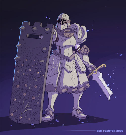 bfleuterart:My undead revenant paladin from a D&amp;D game.