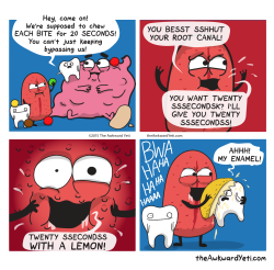 larstheyeti:  Tooth stands up to Tongue[theawkwardyeti.com]