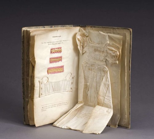 steampunktendencies:  А Book on sewing and tailoring with samples from Dublin, Ireland 1833-1837