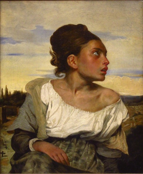 Orphan Girl at the Cemetery, Eugène Delacroix, 1823-24, oil on canvas