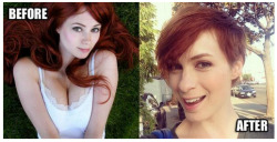 deansass:  thisfeliciaday:  Ok I had to share this with you guys. So I guess some troll cave got fire thrown in it by my posts yesterday about cutting my hair, and a bunch of accounts are linking the above picture on Twitter with captions like,”Felicia