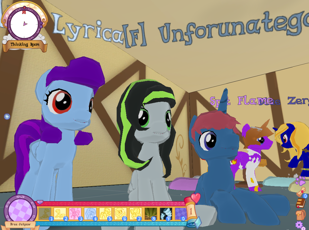 askbreejetpaw:  Fun with friends on Legends of Equestria! :3  We all hung out for